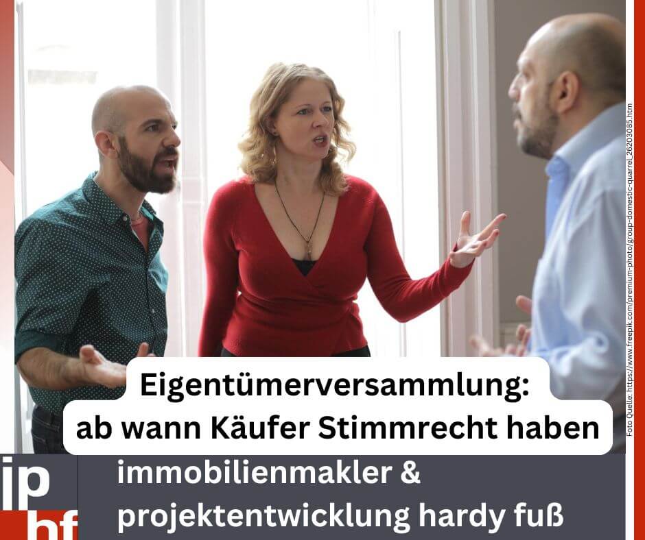 Eigentümerversammlung ab wann Käufer Stimmrecht haben